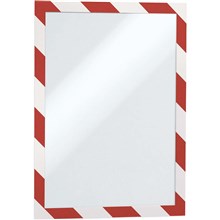 FRAME DURABLE MAGNETIC FRAME SECURITY A4 RED / WHITE 5PK