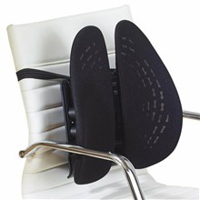 BACK SUPPORT LUMBAR KENSINGTON SMARTFIT COMFORM BLACK