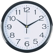 ITALPLAST WALL CLOCK 430MM WHITE / BLACK