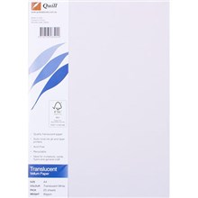 VELLUM PAPER QUILL A4 TRANSLUCENT 25PK