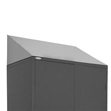 CUPBOARD CABINET STATIONERY STEELCO STORAGE SLOPING TOP ONLY FOR STEELCO STORAGE CABINET 915MMW GREY