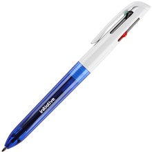 BALLPOINT PEN INITIATIVE 4 COLOUR RETRACTABLE  1.0MM (EACH=1) (PACK=12)