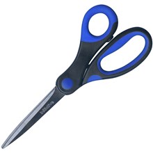 SCISSORS INITIATIVE SOFT GRIP SCISSORS 185MM BLACK/BLUE