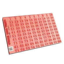 TICKET CHOCOLATE WHEEL 1-100 50PK