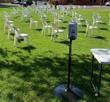 HIRE SANITISING STAND & DISPENSER DAILY HIRE X 1 DAY