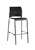 STOOL BURO MAXIM BARSTOOL BLACK/BLACK VINYL CHAIR