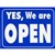 GEOGRAPHICS SIGN OPEN / CLOSED LAMINATED CARD 
