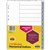 DIVIDERS A4 POLYPROPYLENE TAB INDEX 1-12 COLOURED